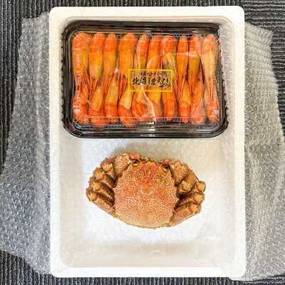 【北海道根室産】茹で毛がに約450g×1P・北海しまえび500g×1P C-45009