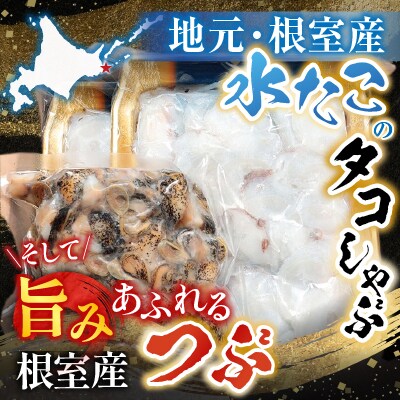 【北海道根室産】タコしゃぶ500g・つぶ500gセット A-81020
