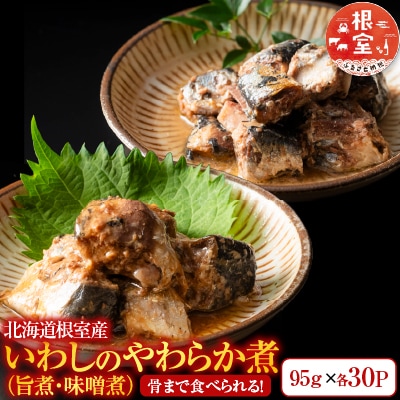 【北海道根室産】骨まで食べられる!いわしのやわらか煮セット B-09009