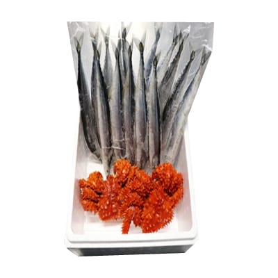 【北海道根室産】花咲かに2尾・冷凍さんま5尾セット A-70004