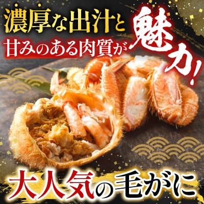 毛かに400g前後～550g前後×1尾 B-36021