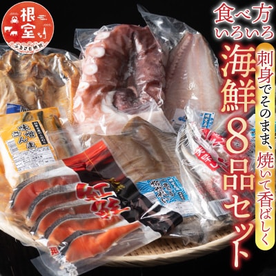 海鮮セットA(さんま2種・タコ・干物4種・紅鮭) C-36011