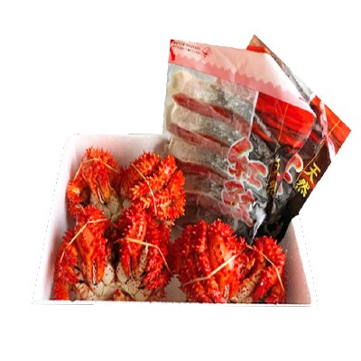 花咲かに4尾・甘塩紅鮭5切×3Pセット C-36022