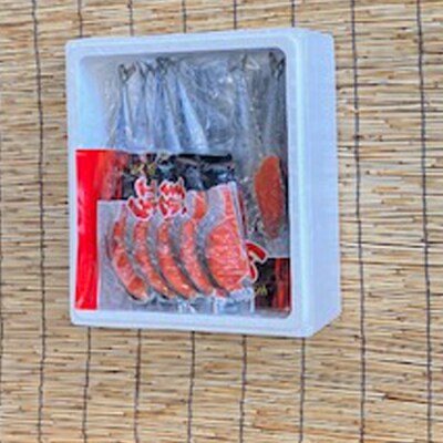 甘塩紅鮭5切×4P・冷凍生さんま5尾×4P C-76002