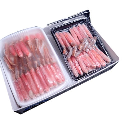 生ずわいがに棒肉500g、生ずわいがに700～800g C-11045