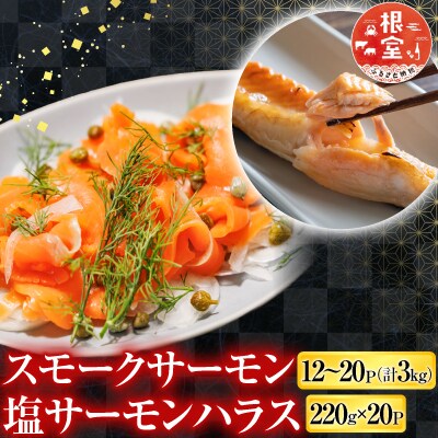 スモークサーモン&塩サーモンハラス D-09039