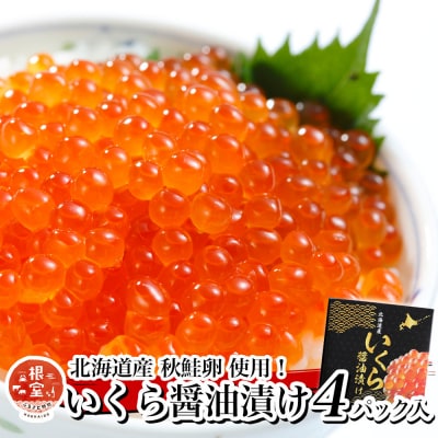 秋鮭いくら100g×4P(計400g) F-81004
