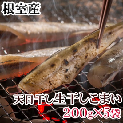 【北海道根室産】一夜干しこまい200g×5P G-30005