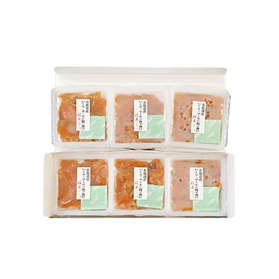 <12/21まで年内配送>いくら・サーモン親子漬け80g×6P(小分け) A-42130