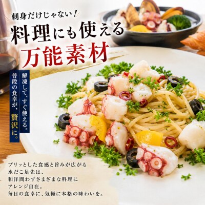 【北海道根室産】ボイル水たこ足先20P(計7.5kg) E-20003