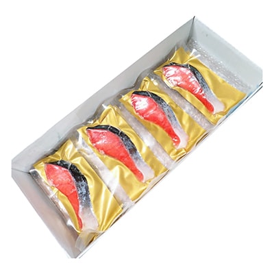 無添加天然熟成紅鮭1切(約80g)真空×8P G-28054