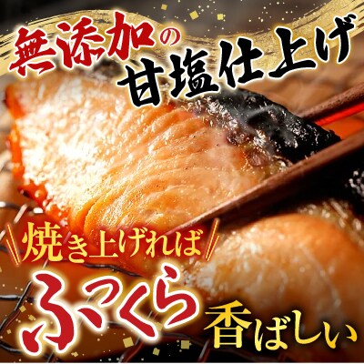 天然甘塩紅鮭半身(半身真空・切り身加工済み)×2P A-28074