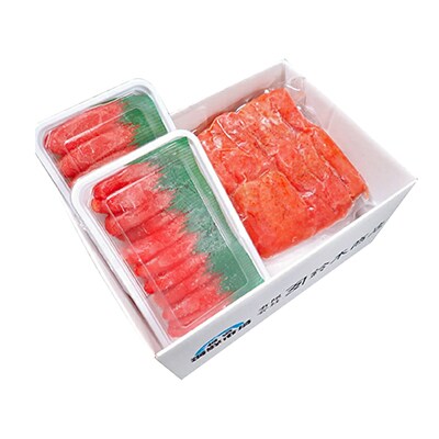 甘口たらこ400g、辛子明太子500g A-28068