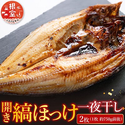 根室海鮮市場<直送>開き縞ほっけ一夜干し2枚 G-28055
