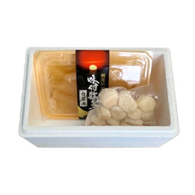 味付け数の子(白醤油)200g、ほたて貝柱200g A-70062