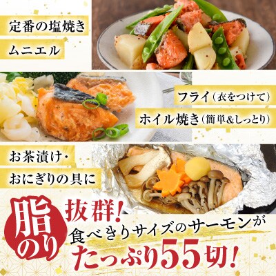 塩トラウトサーモン切身1切真空×55P B-09120