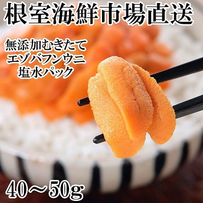 無添加むきたてエゾバフンウニ(赤系)塩水パック40～50g×1P G-11069