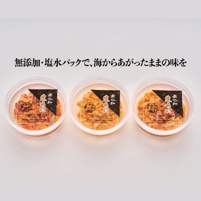 エゾバフンウニ(赤色等含む)塩水パック100～110g×1パック A-22001