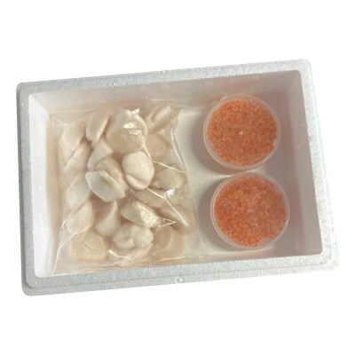 いくら醤油漬け100g×2P、ほたて貝柱500g C-30041