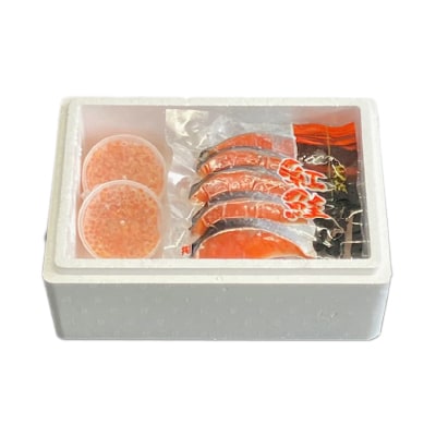 いくら醤油漬け100g×2P、紅鮭切身5切×4P C-70024