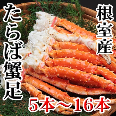 【北海道根室産】ボイルたらば蟹足5本～16本(計1～1.2kg) C-70077