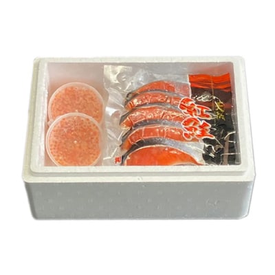 いくら醤油漬け100g×2P、紅鮭5切×4P C-76006