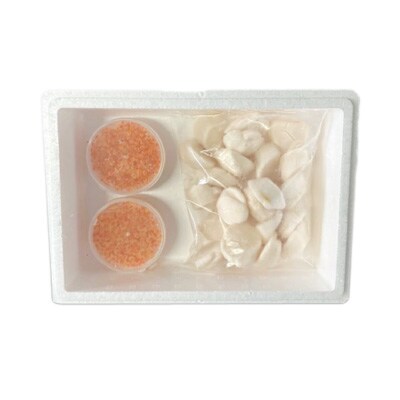 いくら醤油漬け100g×2P、ほたて貝柱500g C-76032