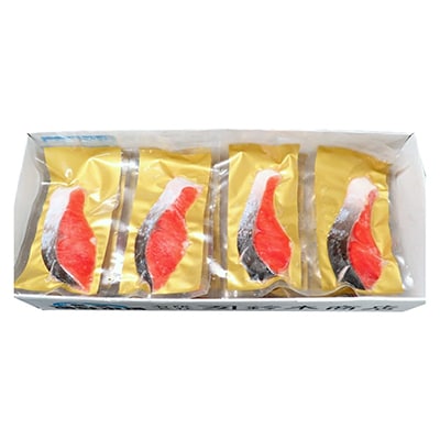 無添加天然熟成紅鮭1切(約80g)真空×15P A-28242