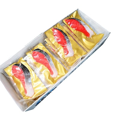 無添加天然熟成紅鮭1切(約80g)真空×15P A-14255