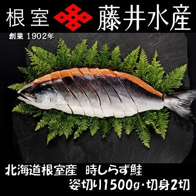 【北海道根室産】時しらず鮭切身1.5kg×1P・1切×2P F-42020
