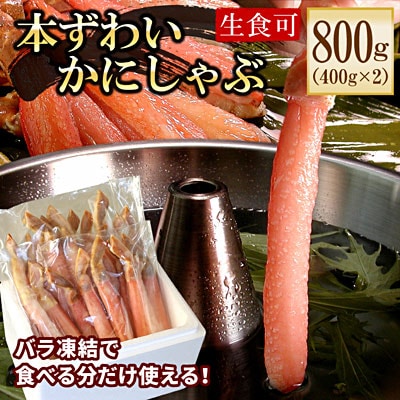 【生食可・カット済・棒肉のみ】ずわいかにしゃぶ800g B-56032