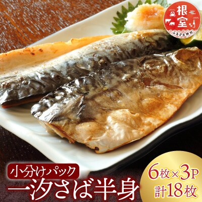 根室海鮮市場<直送>一汐さば半身6枚×3P(計18枚) A-28096