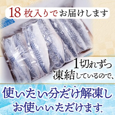 根室海鮮市場<直送>一汐さば半身6枚×3P(計18枚) A-28096