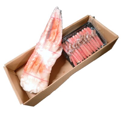 本タラバガニ1.8～2kg、生ずわいポーション500g D-28052