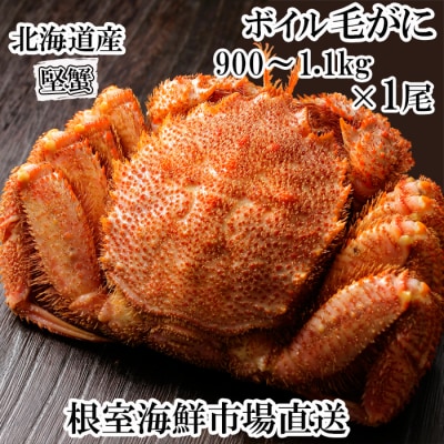 ボイル毛がに900g～1.1kg×1尾(堅蟹) F-11029