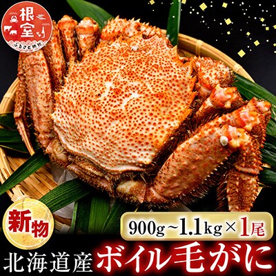 ボイル毛がに900g～1.1kg×1尾 F-14029