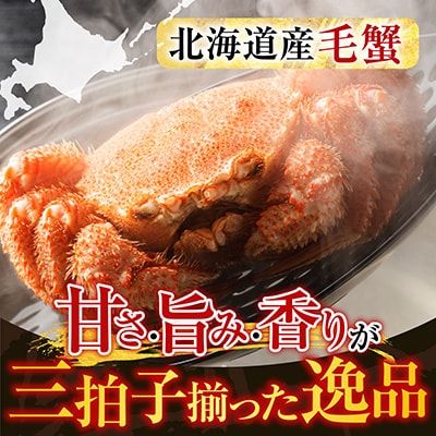 根室海鮮市場<直送>ボイル毛がに700～900g×1尾 C-28060