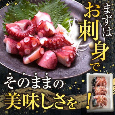 【北海道根室産】柳蛸ボイル3杯(計3kg) F-20010