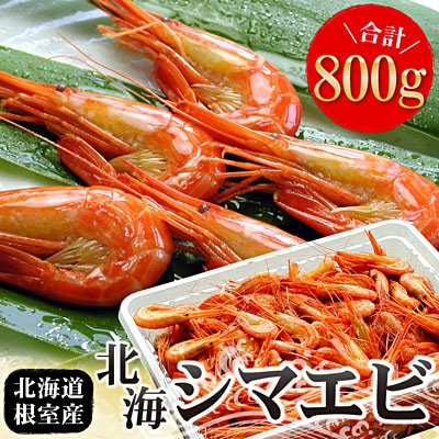 【北海道根室産】北海シマエビ800g(80～130尾) A-07012