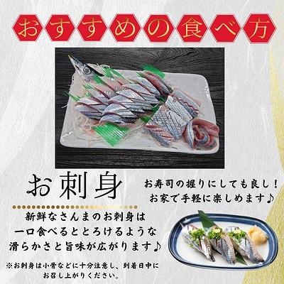 【北海道根室産】鮮さんま8尾入(計1kg) G-50011