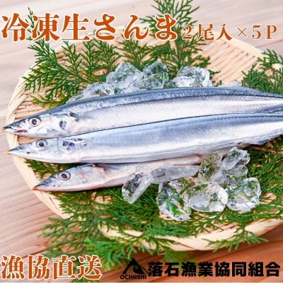 <12/14まで年内配送>★冷凍生さんま2尾×5P G-20006