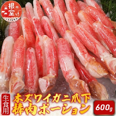 生食用本ズワイガニ爪下棒肉ポーション600g A-14236