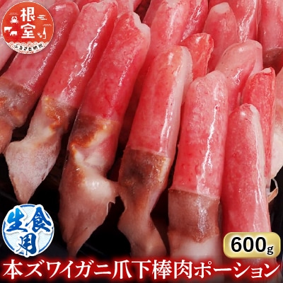 生食用本ズワイガニ爪下棒肉ポーション600g A-28223