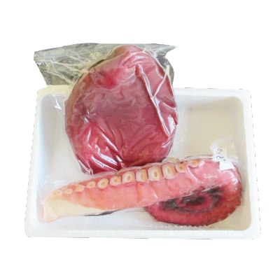 【北海道根室産】真たこ足1～1.3kg・たこ頭1.5～1.9kg F-19002