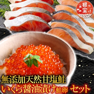 紅鮭10切、秋鮭5切、いくら醤油漬け(鮭卵)70g×2P A-11087