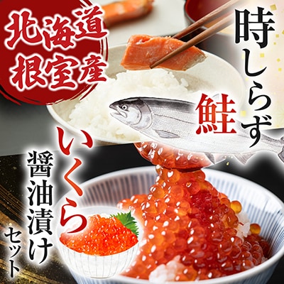 【北海道根室産】時しらず鮭600g・いくら醤油漬け50g×3P C-42094