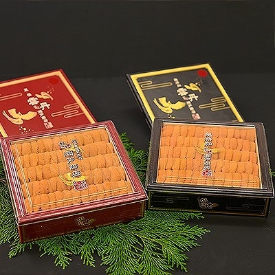 エゾバフンウニ250g(赤化粧箱・黒化粧箱)各1折 E-29002