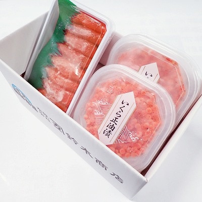 いくら醤油漬け(鮭卵)70g×2P(計140g)、甘口たらこ200g×1P A-11150