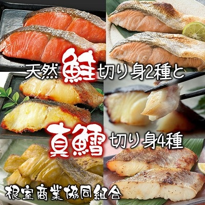 天然鮭切り身2種・まだら切り身4種 A-18045