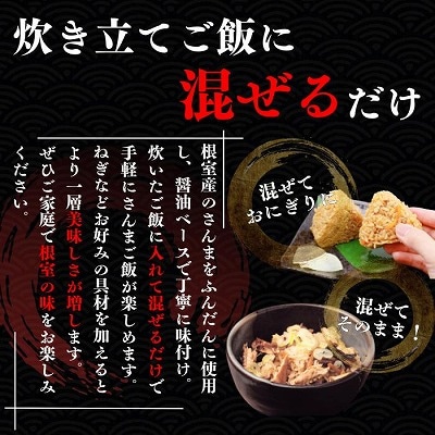 【北海道根室産】さんま混ぜ飯の素2合用×10箱 B-50018